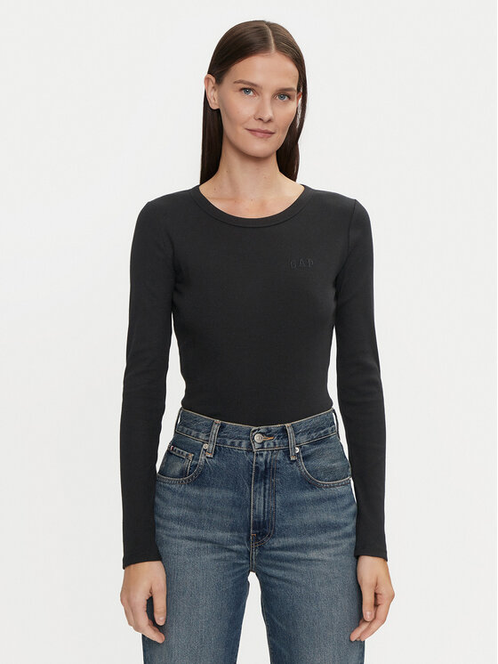 Gap Gap Blúzka 542721-00 Čierna Slim Fit