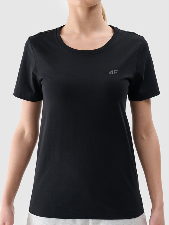 4F 4F T-Shirt NOS Czarny Regular Fit