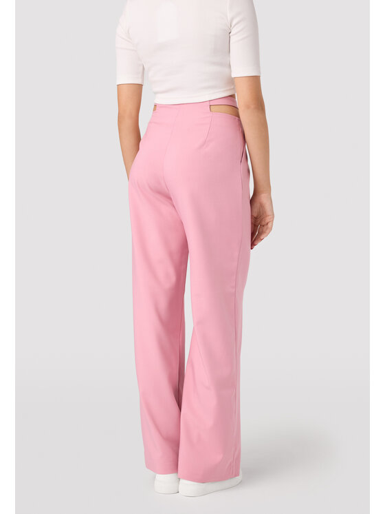 LAURELLA LAURELLA Spodnie materiałowe LAURELLA 3UL023500 Różowy Regular Fit