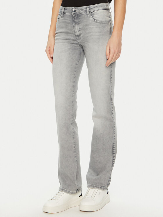 Guess Guess Jeansy W5RA15 D5L81 Szary Straight Leg