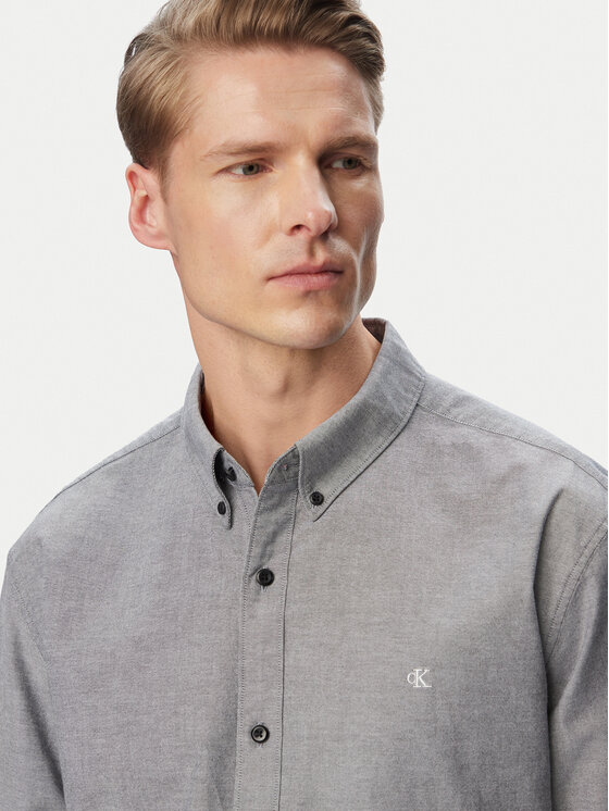 Calvin Klein Jeans Calvin Klein Jeans Camicia Oxford Classic LV140EM125 Grigio Regular Fit