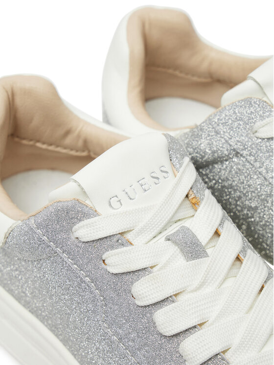 Guess Guess Sneakersy FLPWIN LEL12 Srebrny