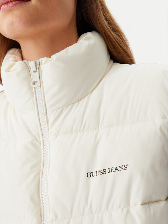 Guess Jeans Guess Jeans Bezrękawnik W4BN59 WGII2 Écru Regular Fit