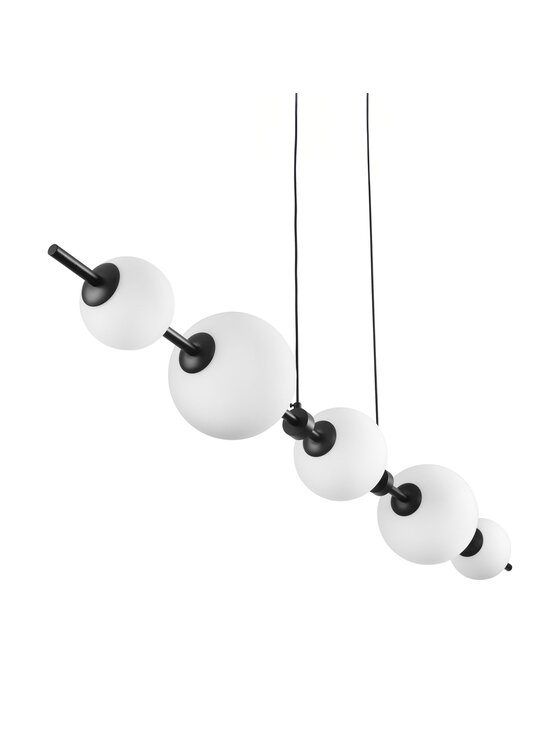 MIAhome MIAhome Lampa wisząca MILA czarna 140 cm Czarny