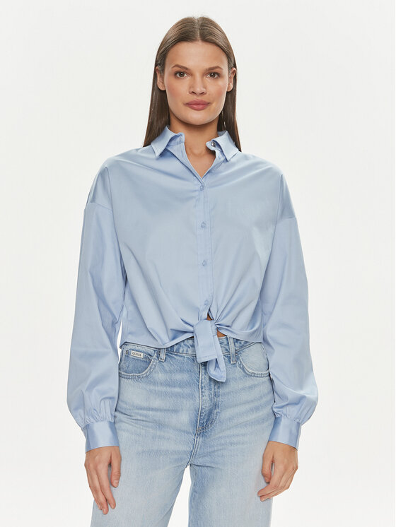 Guess Guess Košulja W4RH59 WE2Q0 Plava Slim Fit