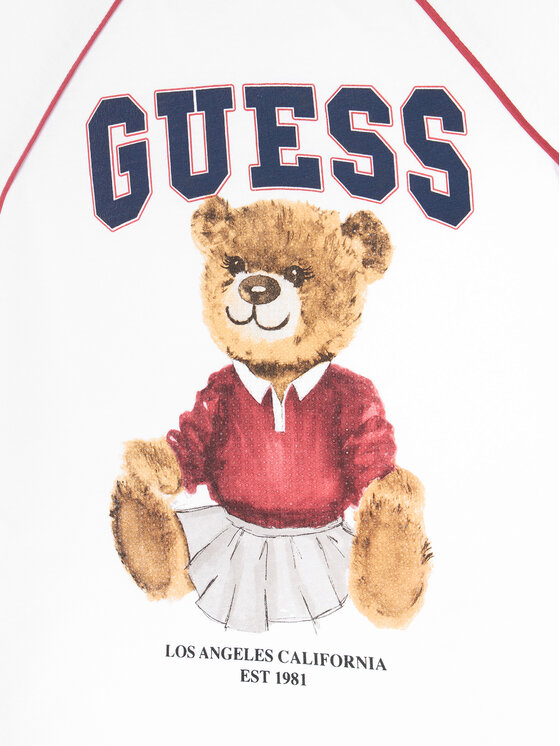 Guess Guess T-krekls J5YI21 K8HM4 Balts Regular Fit