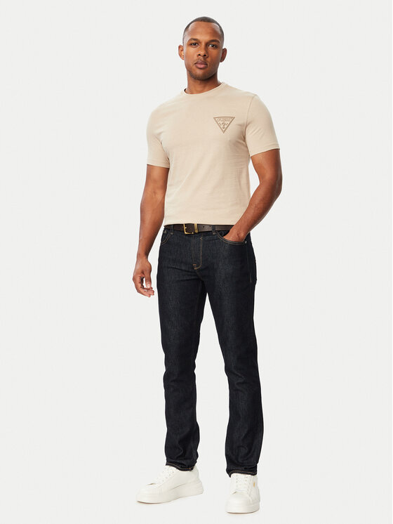Guess Guess Тишърт M6BI49 K6186 Бежов Slim Fit