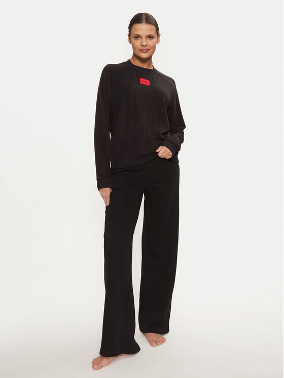 HUGO Hugo Pulover Snoozie 50523414 Negru Regular Fit