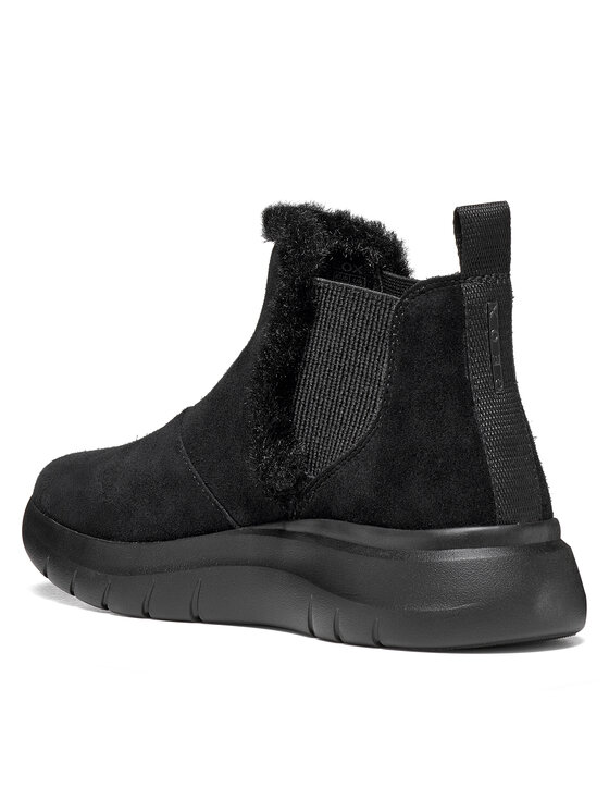 Geox Geox Kotníková obuv s elastickým prvkem D Plummery D66YNB 22 C9999 Černá