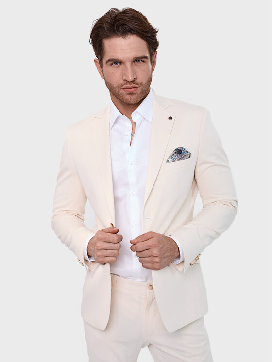Evenemen Evenemen Garnitur Fansi Beige Écru Slim Fit