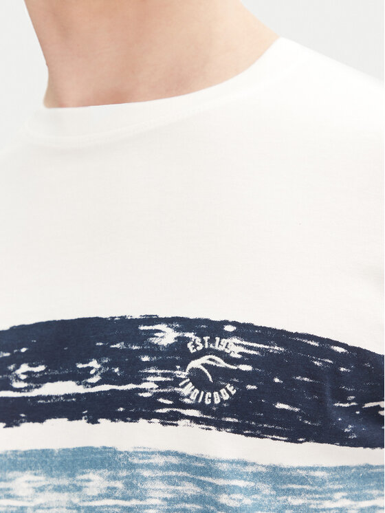 INDICODE INDICODE T-Shirt Caron 41-051 Granatowy Regular Fit