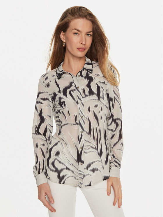 Guess Guess Сорочка Clouis W4BH56 WGLA2 Білий Regular Fit