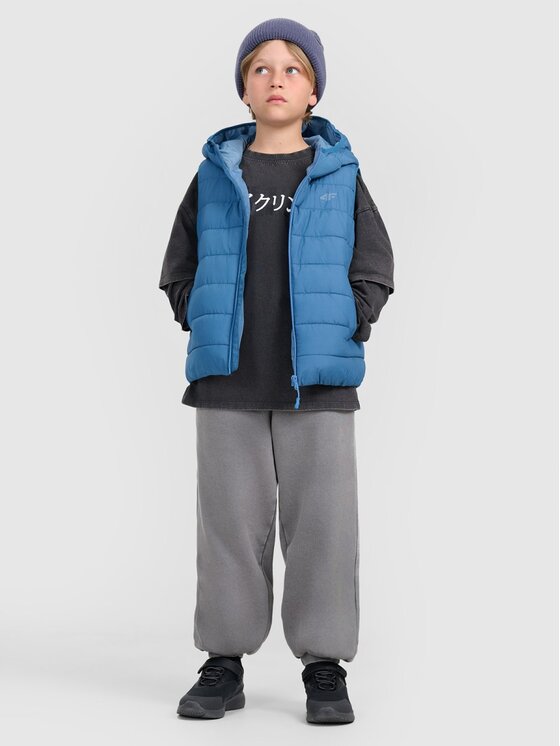 4F 4F Smanicato 4FJRAW25TVJAM324-32S Blu scuro Regular Fit