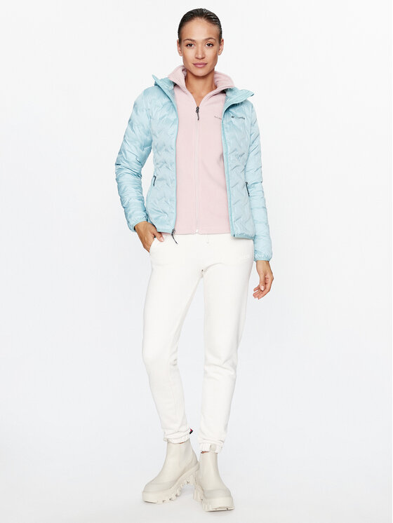 Columbia Columbia Pernata jakna Delta Ridge™ Down Hooded Jacket Zelena Regular Fit