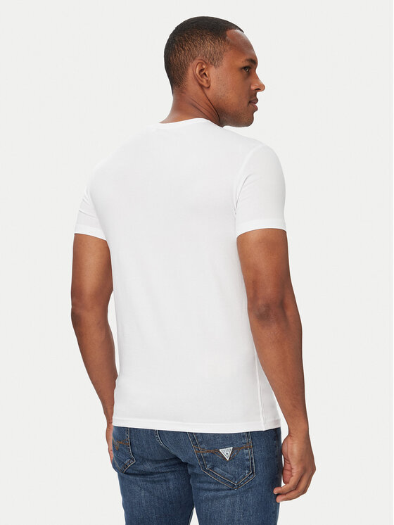 Guess Guess Тишърт M6YI24 K3728 Бял Extra Slim Fit