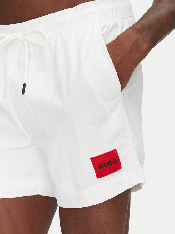 HUGO HUGO Plaukimo šortai Dominica 50493450 Balta Regular Fit