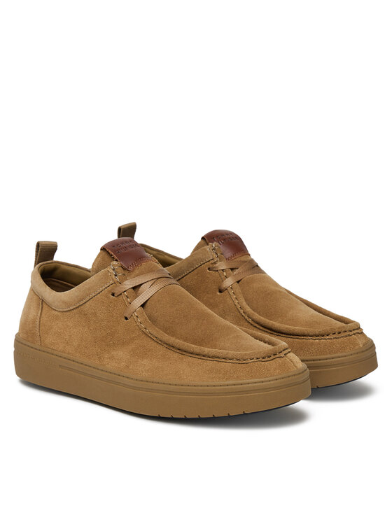Tommy Hilfiger Tommy Hilfiger Półbuty Modern Light Suede Moc Toe Shoe FM0FM05501 Brązowy
