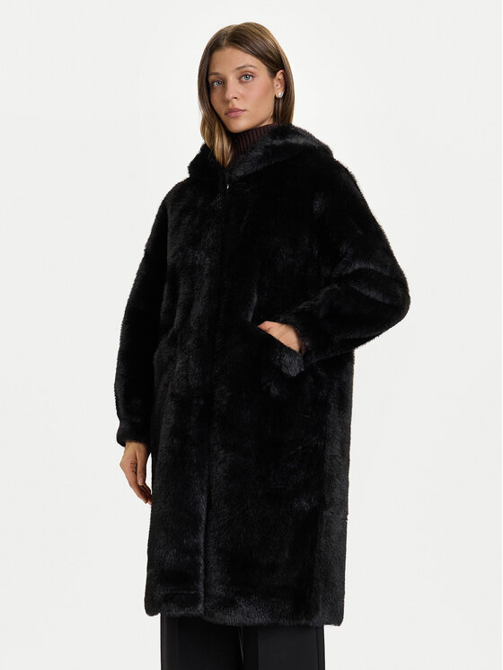 Rinascimento Rinascimento Kožešina CFC0122225003 Černá Regular Fit