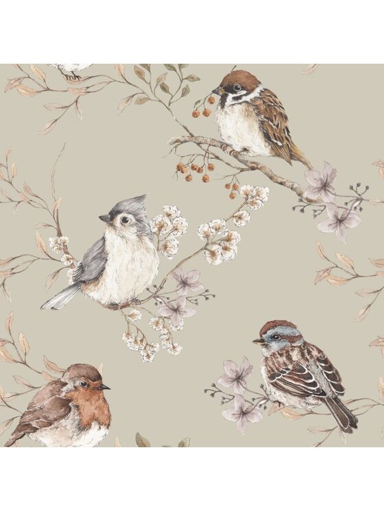 Dekornik Dekornik Tapeta Birds Green Zielony