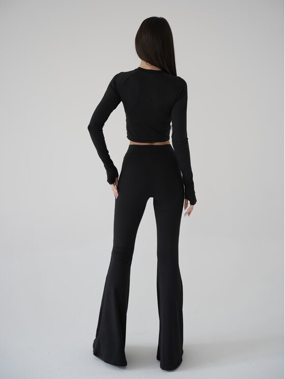 MissDenim MissDenim Longsleeve Soft Touch Czarny Second Skin Fit