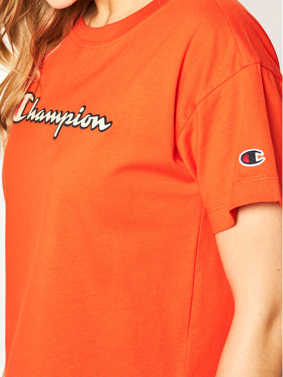 T-shirt Vintage Script Logo Crew 112650 Arancione