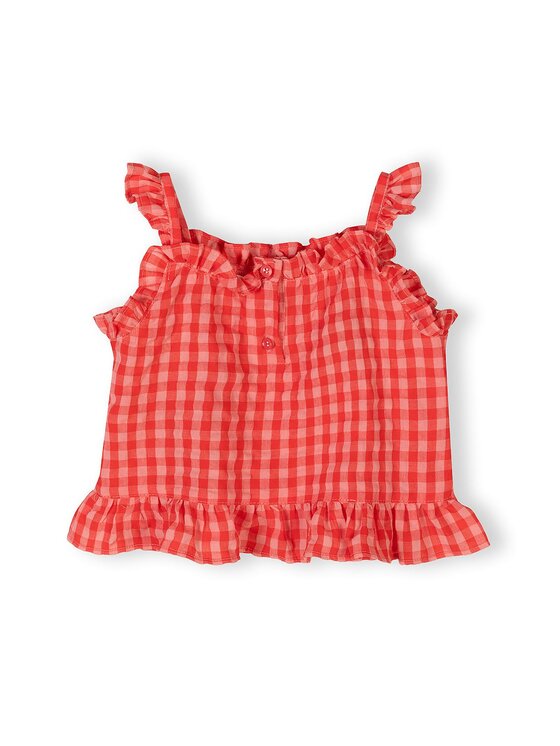 minoti minoti Komplet top i spodenki 30SET103 Pomarańczowy Regular Fit
