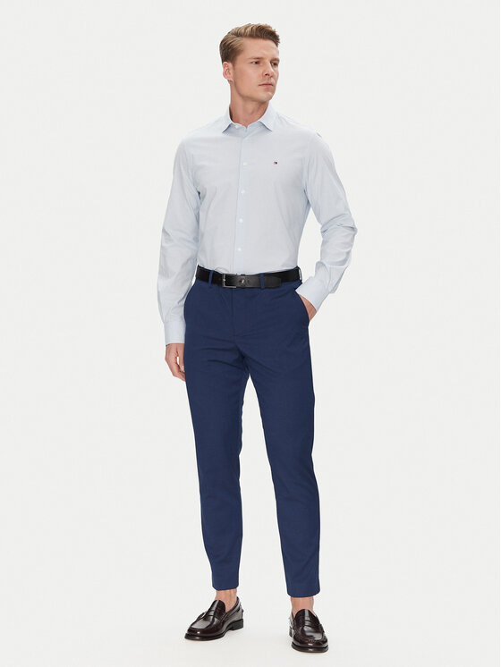 Tommy Hilfiger Tommy Hilfiger Cămașă MW0MW38961 Albastru celest Slim Fit