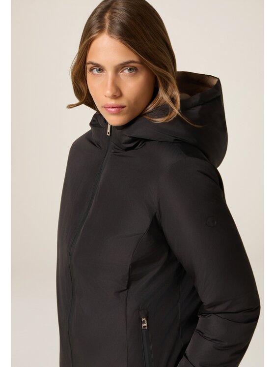Oltre Oltre Kurtka puchowa F616R001432N0Z3 Czarny Baggy Fit