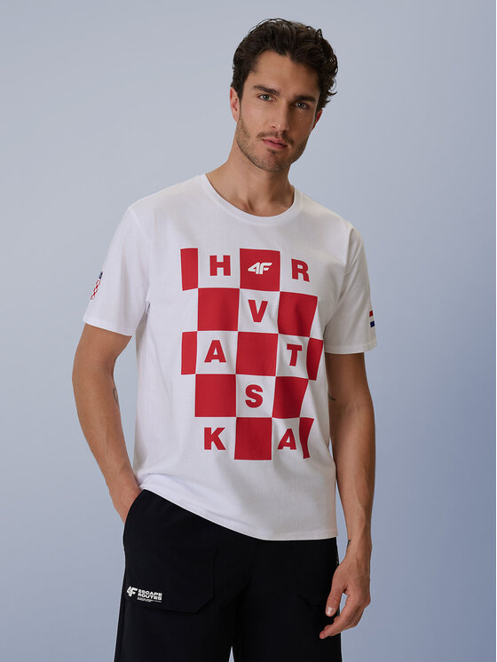 4F 4F T-Shirt TEAMWEAR Biały Regular Fit