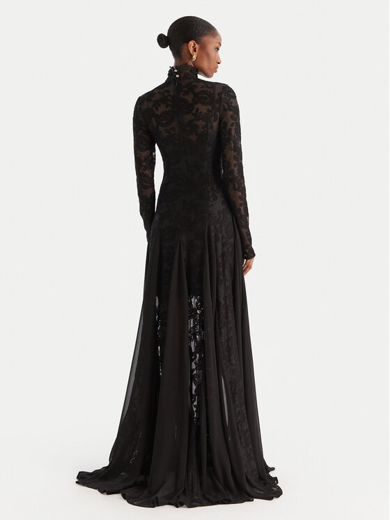 Babylon Babylon Večernja haljina S00829 Crna Regular Fit