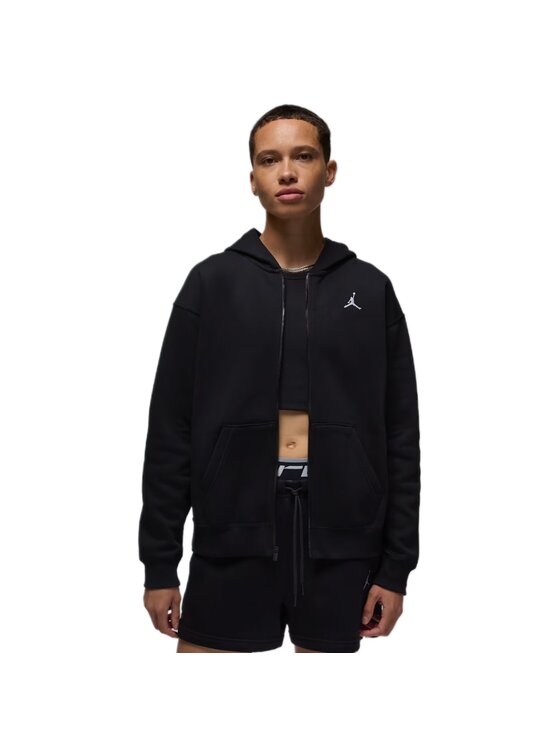 Nike Nike Bluza Brooklyn Fleece Jumpman Full-Zip Czarny Regular Fit