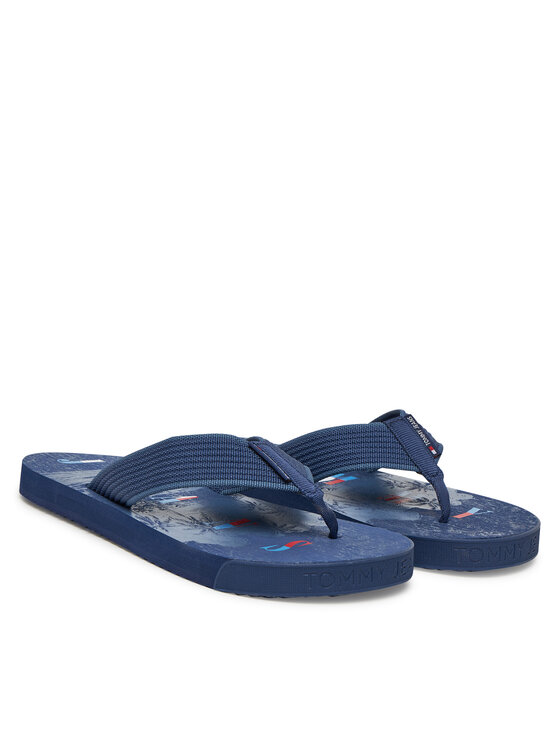 Tommy Jeans Tommy Jeans Japonki Tjm Elevated Beach Sandal EM0EM01561 Niebieski
