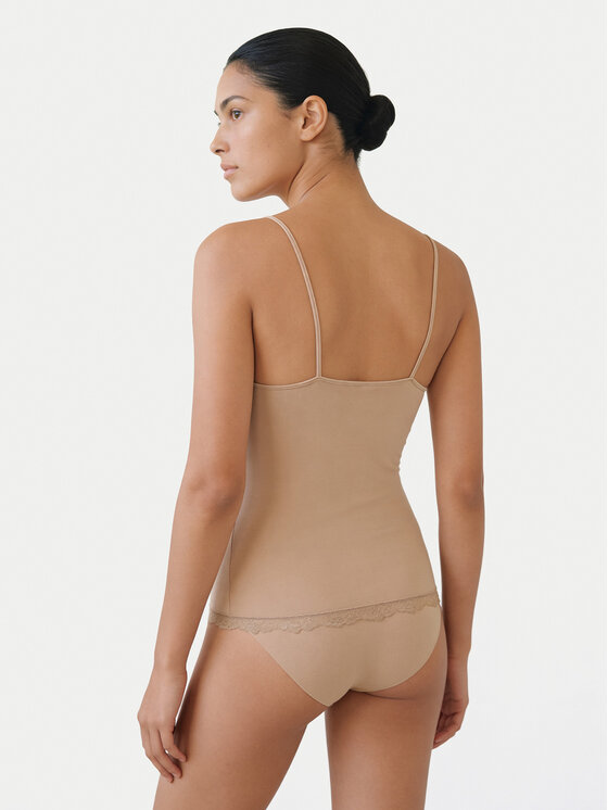 Ysabel Mora Ysabel Mora Canottiera 19459 Beige chiaro Slim Fit