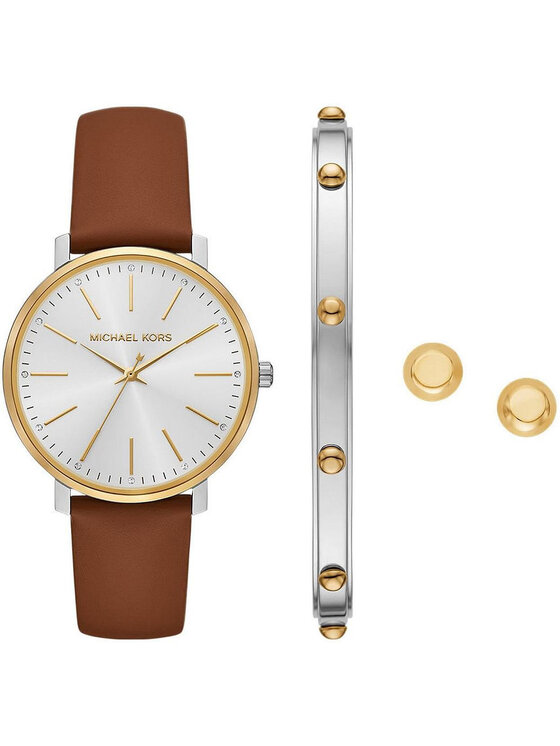 Michael Kors Michael Kors Zegarek MK4897SET Brązowy