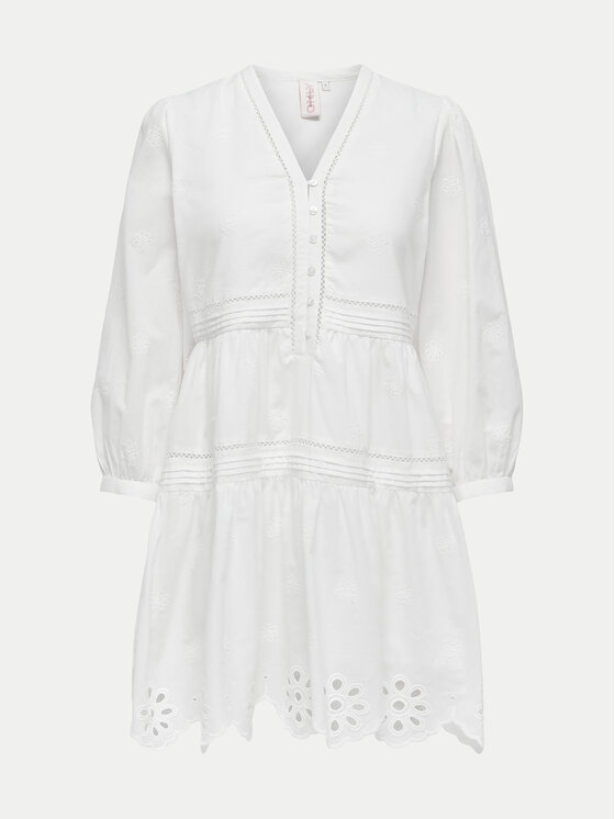 ONLY ONLY Poletna obleka Jada 15318693 Bela Regular Fit