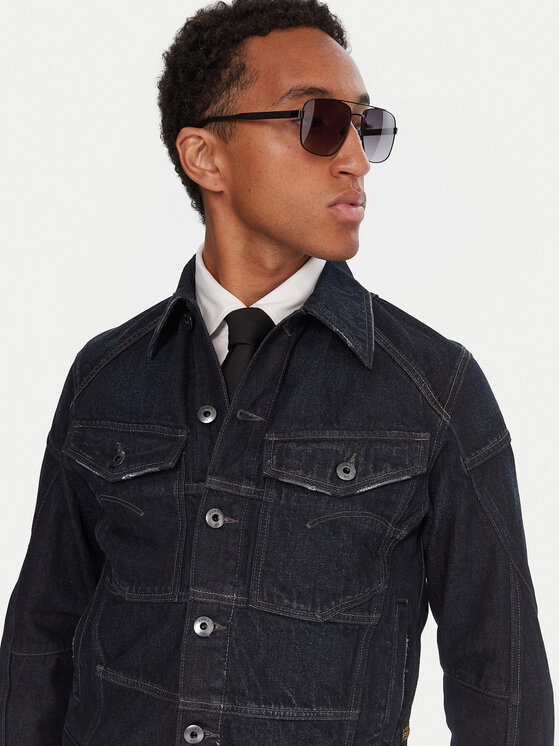 G-Star Raw G-Star Raw Giacca di jeans Kitoh 3D D27404-E207 Blu scuro Regular Fit