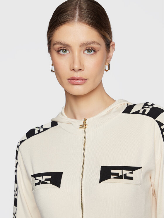 Elisabetta Franchi Elisabetta Franchi Džemperis MK-21S-31E2-V380 Écru Regular Fit