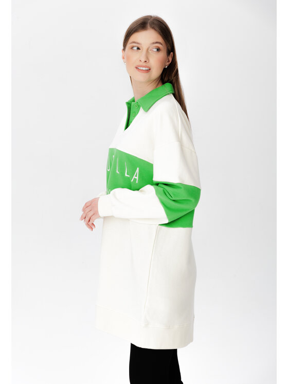 LAURELLA LAURELLA Mikina 1UL002 Écru Regular Fit