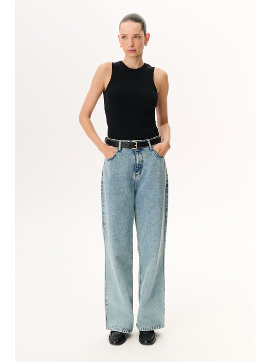 LEBRAND LEBRAND Tank top Annie Czarny Regular Fit