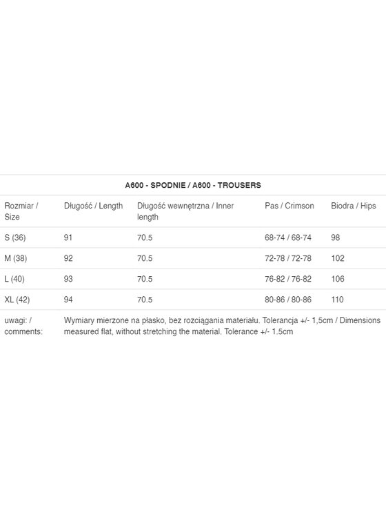 Awama Awama Dámske nohavice A600 Čierna Basic Fit