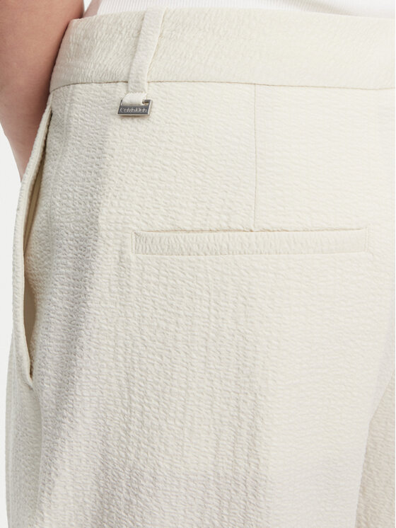 Calvin Klein Calvin Klein Панталони тип палацо K20K208217 Бежов Wide Leg
