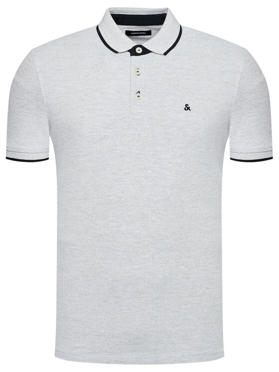 Jack&Jones Jack&Jones Polo majica Paulos 12136668 Siva Slim Fit