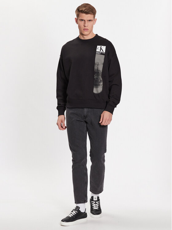 Calvin Klein Jeans Calvin Klein Jeans Mikina J30J323416 Černá Regular Fit