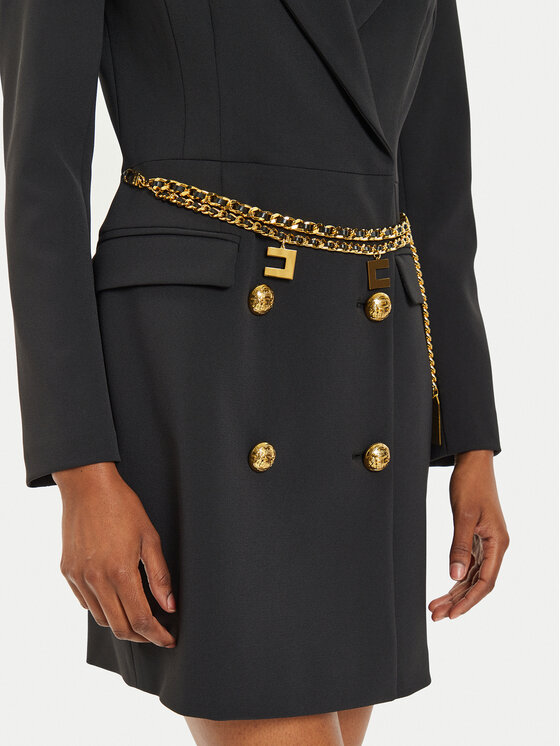 Elisabetta Franchi Sukienka koktajlowa AB-657-46E2 Czarny