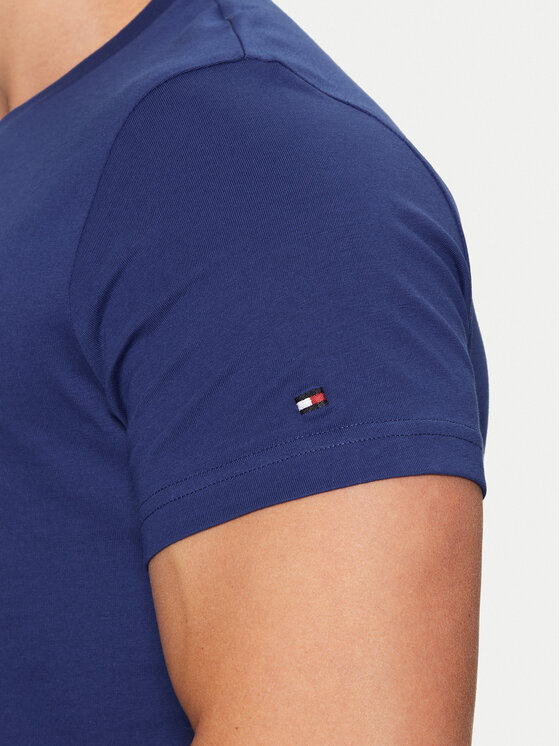 Tommy Hilfiger Tommy Hilfiger Marškinėliai Tommy Logo MW0MW11797 Tamsiai mėlyna Regular Fit