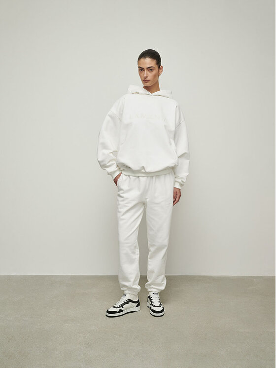 La Mania La Mania Pantaloni di tessuto BLEND CREAM Bianco Classic Fit