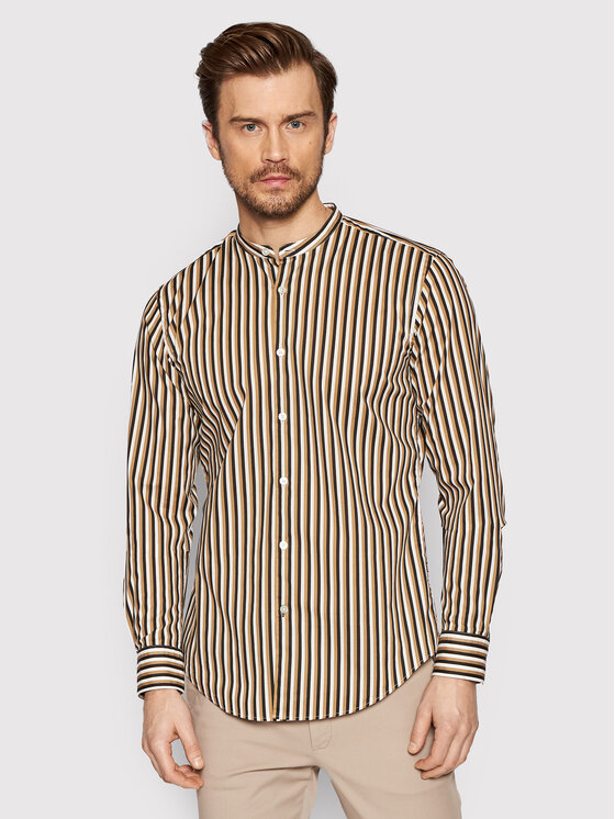 BOSS Boss Košeľa Rolfo_F 50470505 Hnedá Regular Fit