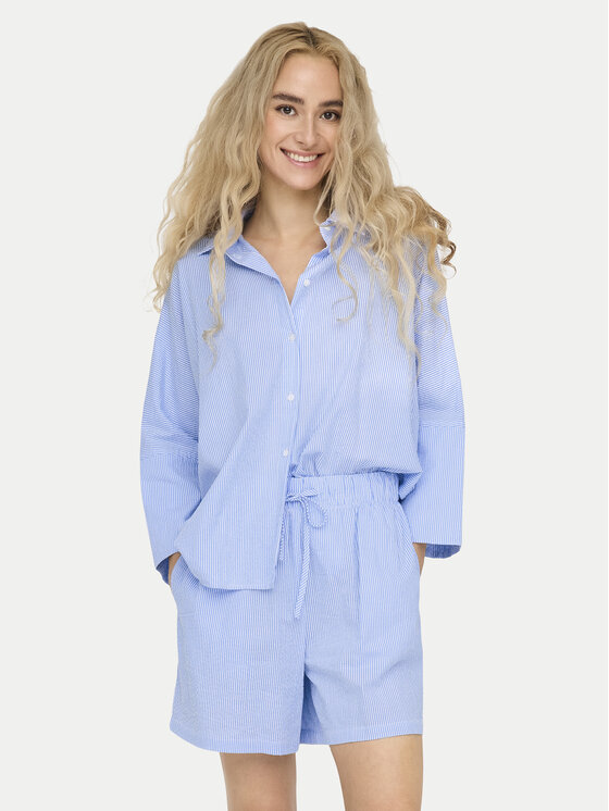 ONLY ONLY Marškiniai Augusta 15347661 Mėlyna Loose Fit