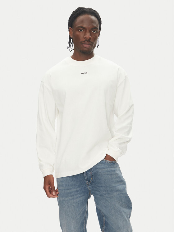 HUGO HUGO Longsleeve Daposo 50511029 Бежевий Relaxed Fit