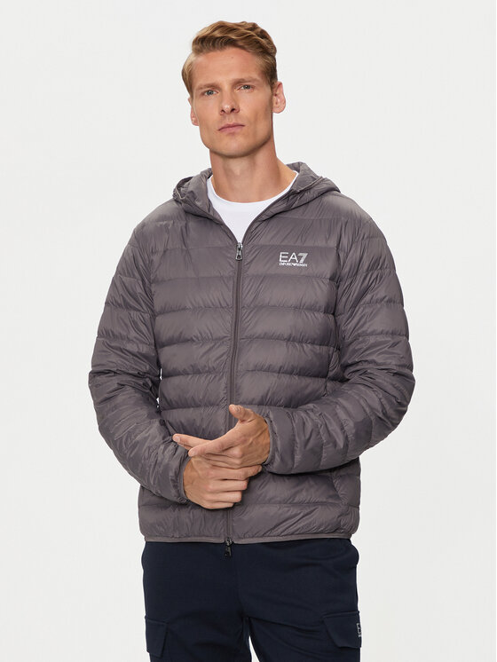 EA7 Emporio Armani Vatovaná bunda 8NPB24 PNGPZ 1992 Sivá Regular Fit